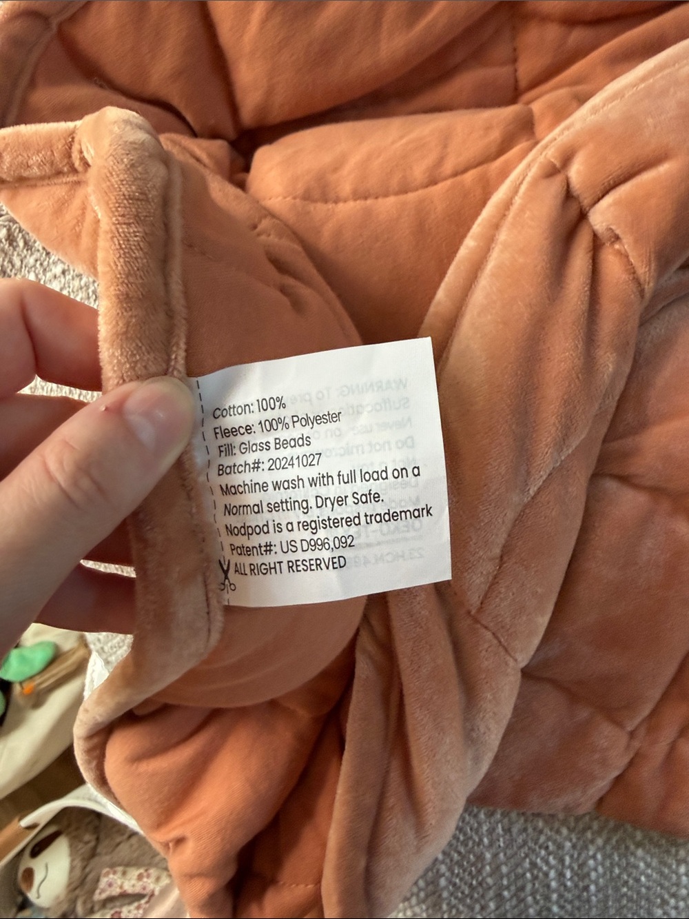 Nodpod body 5 lb lap blanket burnt orange - Picture 5 of 5